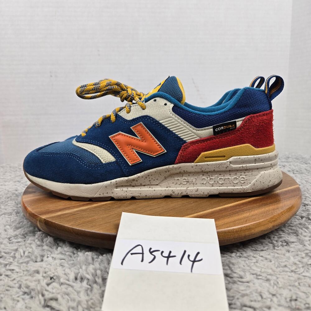 New Balance Mens 10D 997H Outdoor Pack Blue Yellow Casual Daily Sneaker CM997HFB